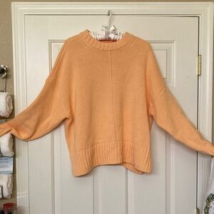 a new day Women's Orange Crew Neck Sweater